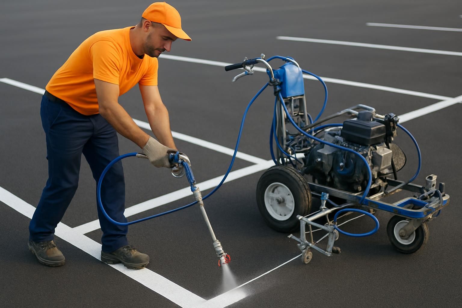 découvrez les astuces de professionnels pour tracer des lignes droites sur un parking avec précision et obtenir un résultat parfait facilement.