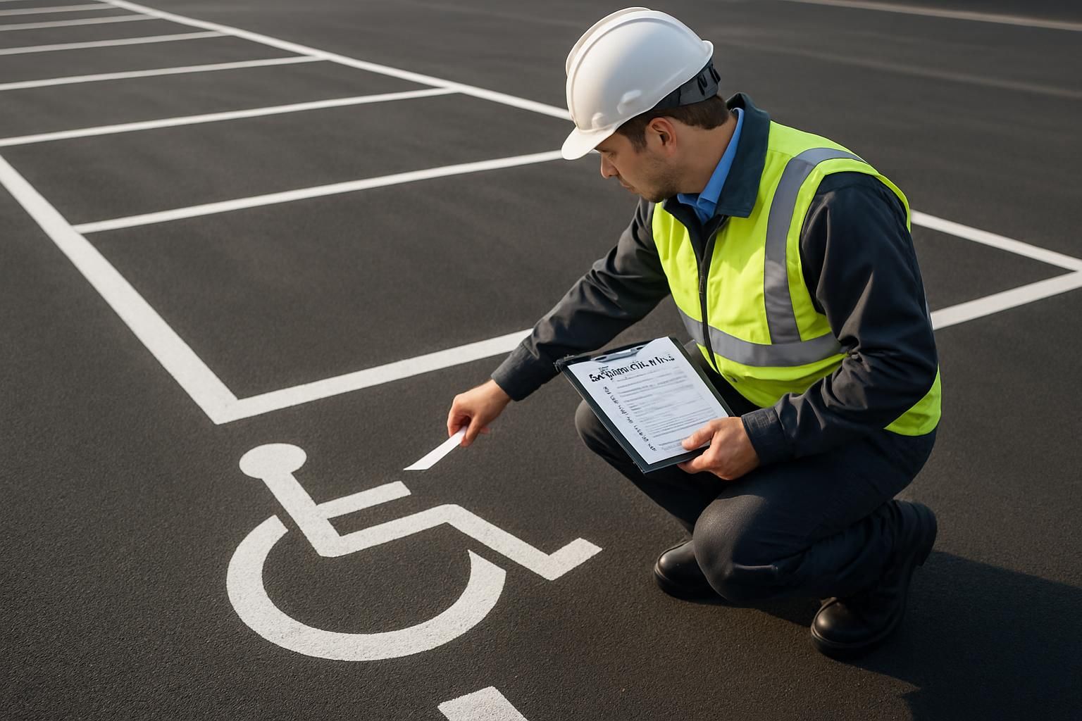 découvrez des astuces de professionnels pour tracer des lignes droites sur un parking et obtenir un résultat net, précis et durable.